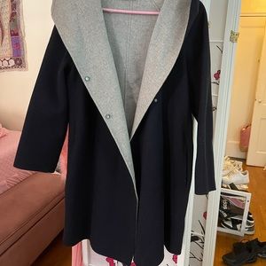 Vince Navy Blue and Grey Coat